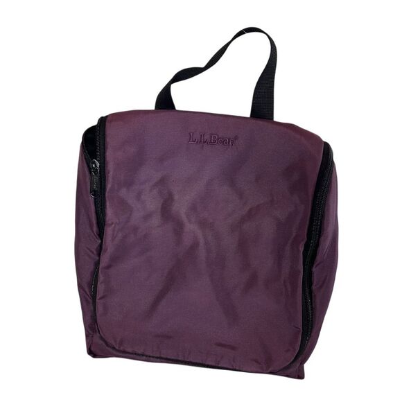 L.L. Bean Purple Toiletry Bag with Hanging Hooks Travel Unisex - Picture 1 of 9